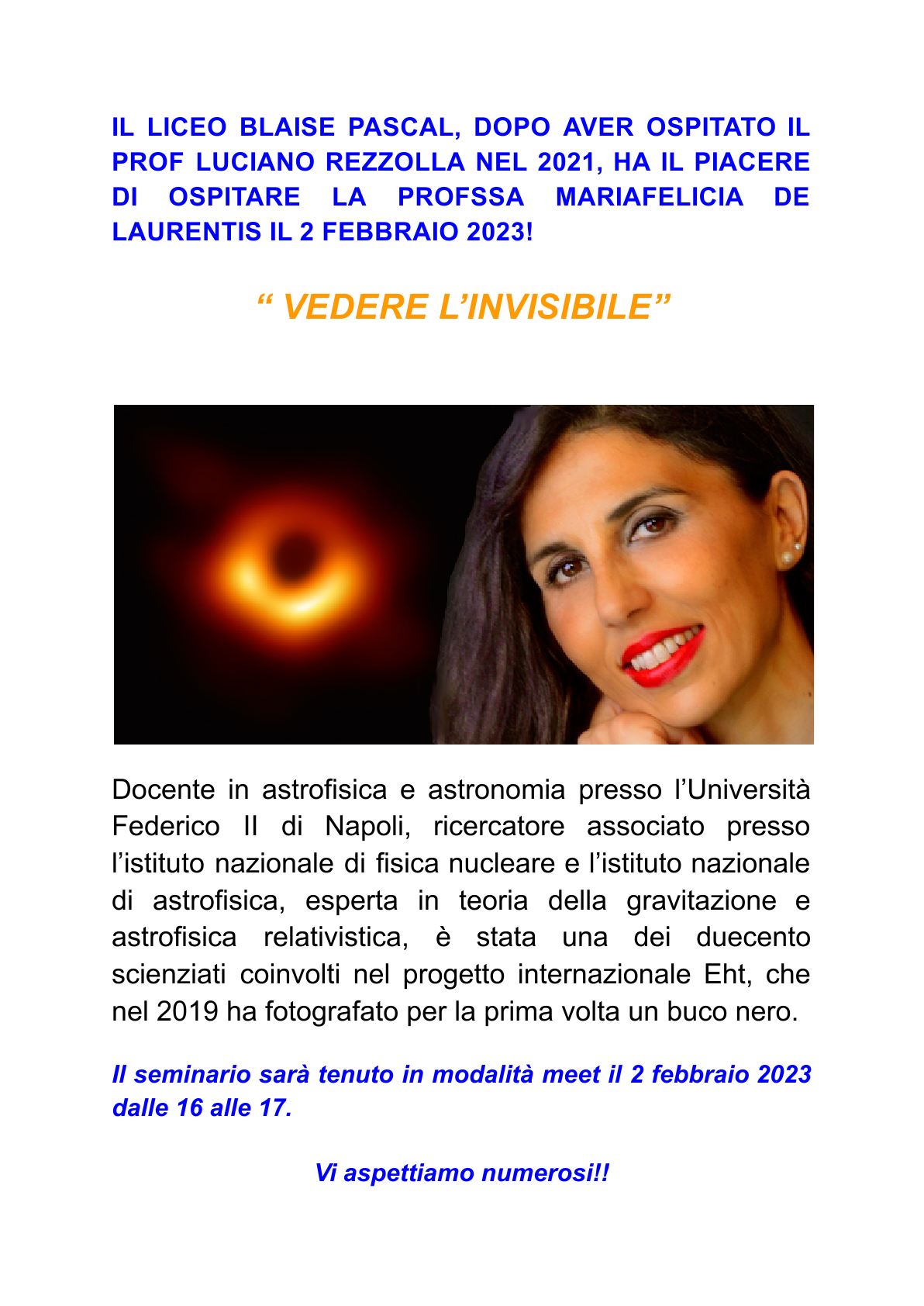 EVENTO GIOVEDI 2.02.23