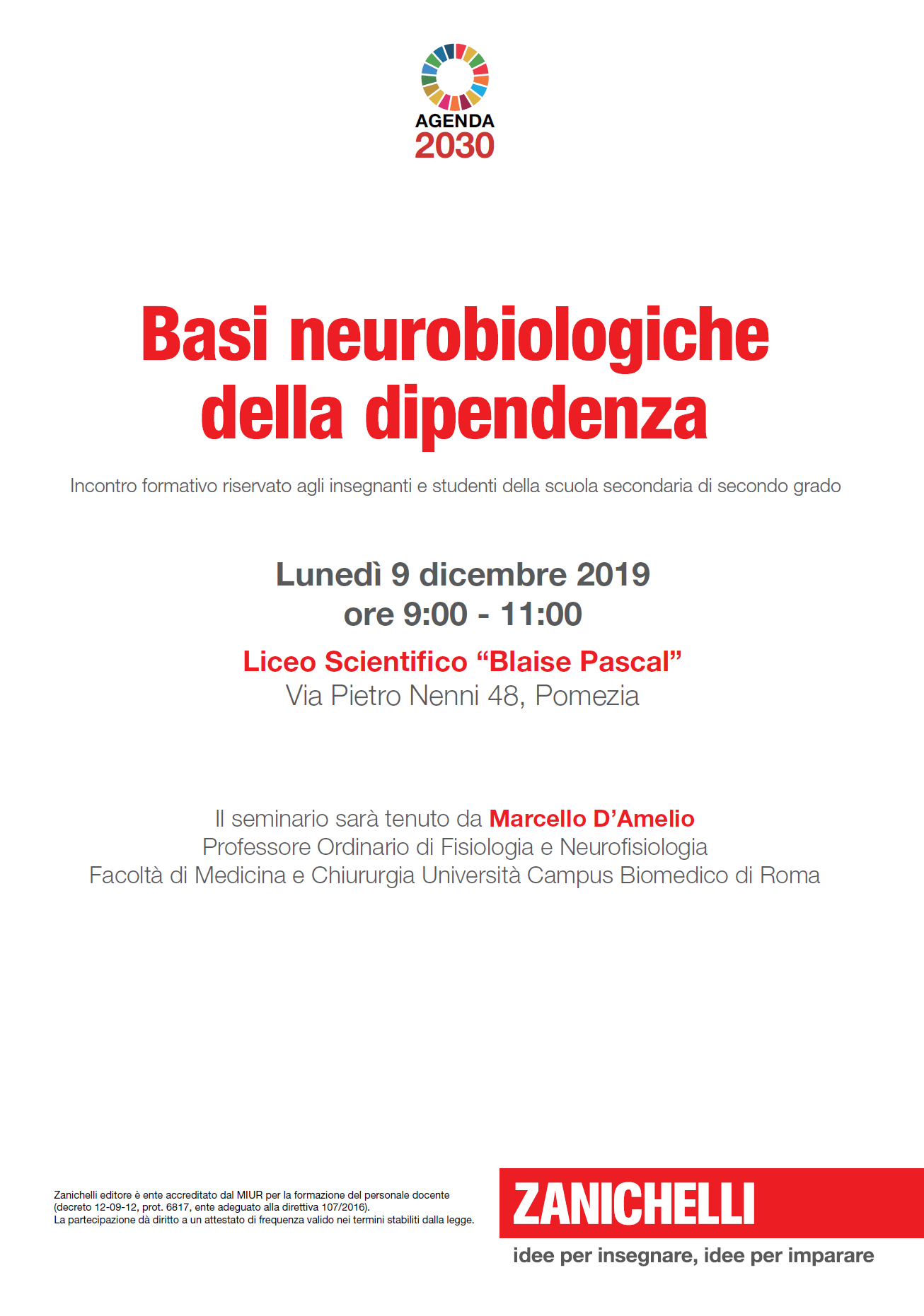 Incontro 9 dicembre Scienza a scuola