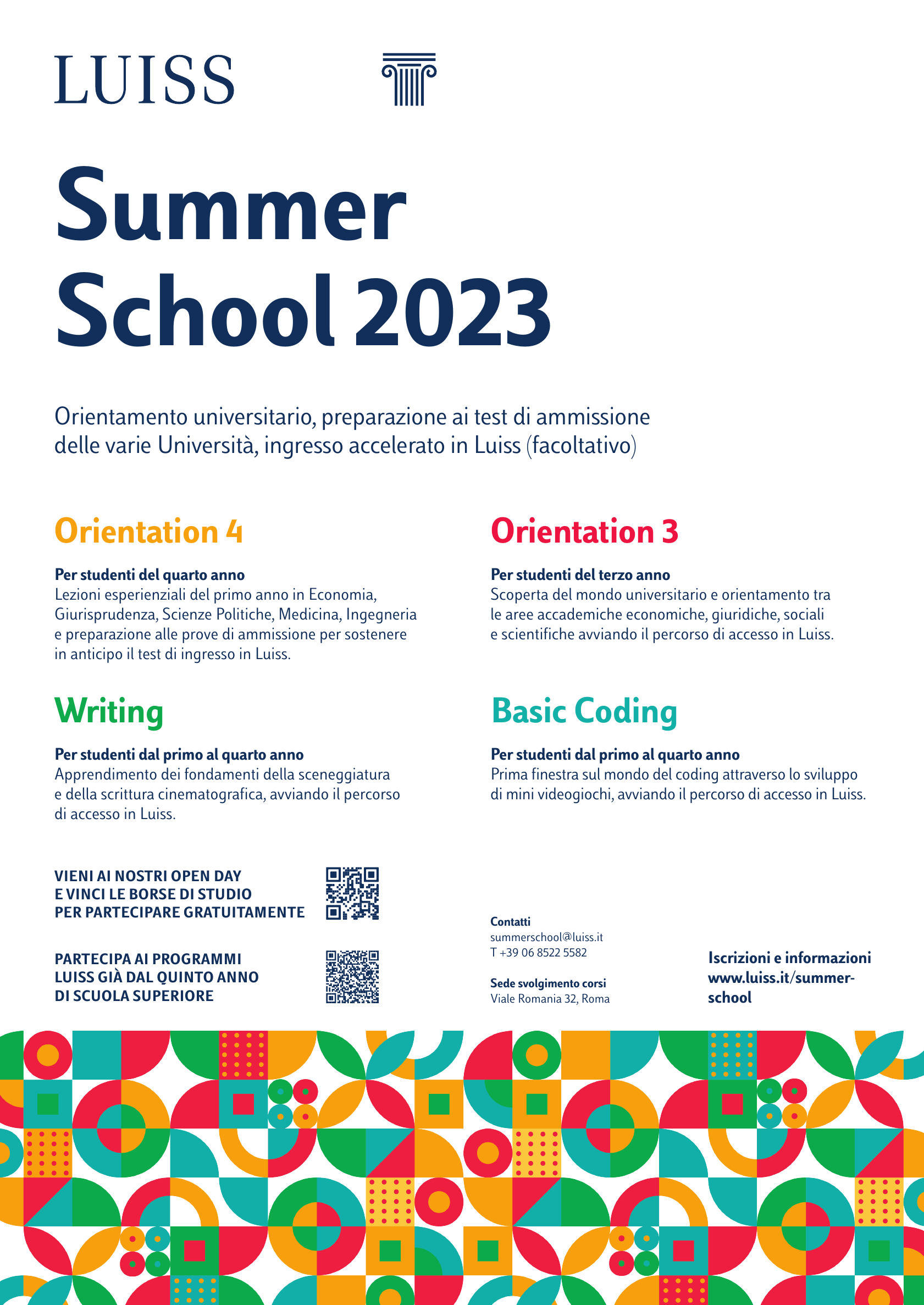 LUISS summer school e orientamento