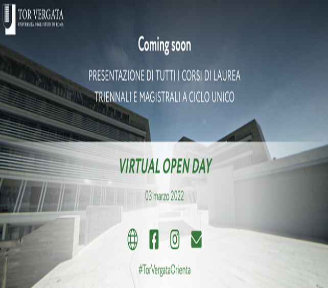 VIRTUAL OPEN DAY UNIROMA 2